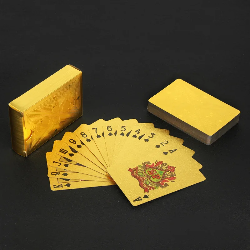 Party Games Using Cards - Покерные карты с черепом из золотой