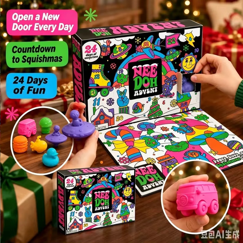Новый адвент-календарь Needoh  – обзор и цена Party Games Children